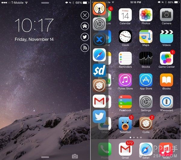 IntelliScreenX8公开测试 iOS8.1越狱插件新选择