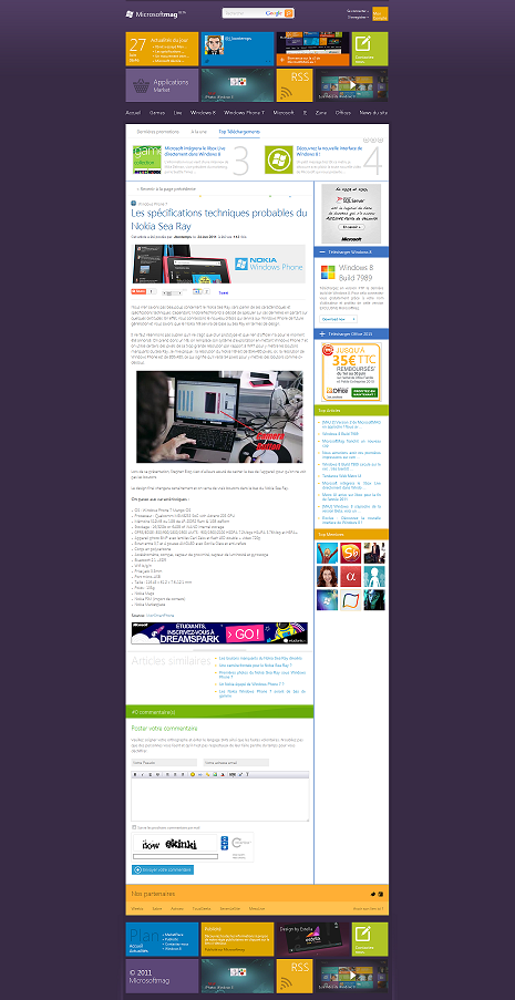 五个Metro UI 风格的网页设计