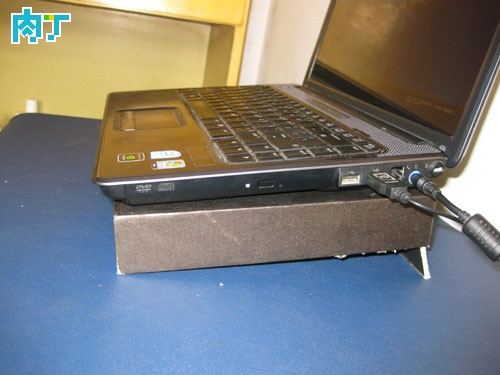 手工DIY纸板笔记本散热架装置╭★肉丁网