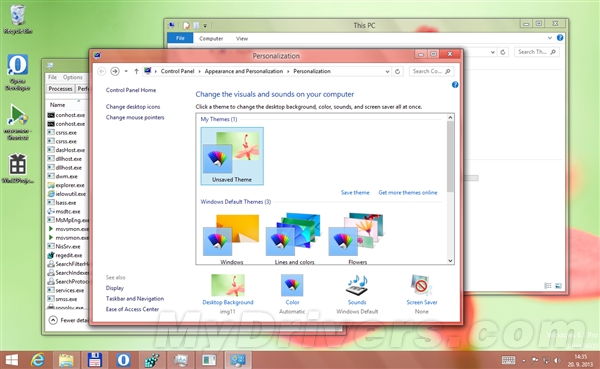 Windows 8.1亦可召唤玻璃效果