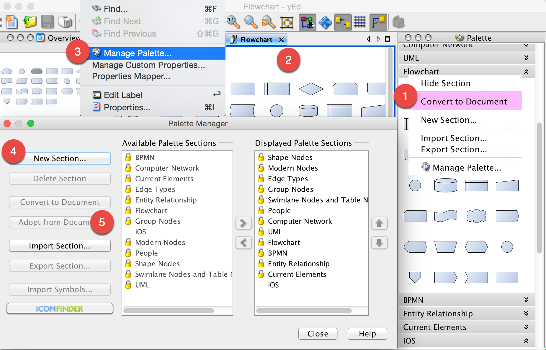 yEd 创建自己的模具