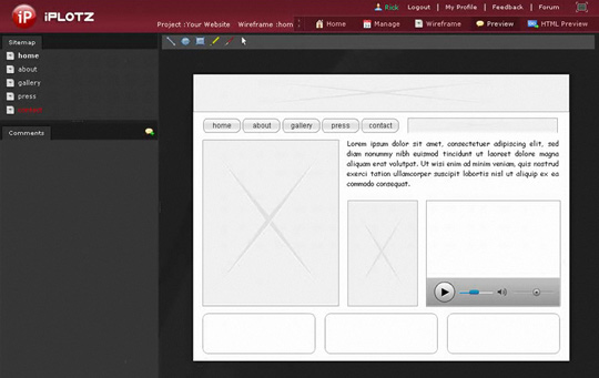 10 个用于设计网页线框图的优秀工具