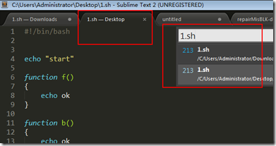 sublime text2 使用技巧心得总结