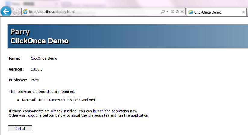 ClickOnce部署Winform程序的方方面面