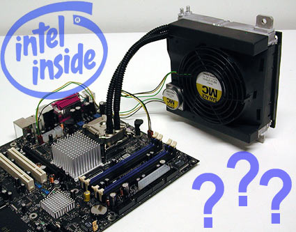 真的假的！Intel标配的液冷散热器？？？ 