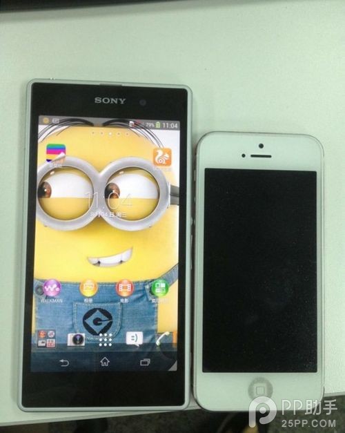 索尼honami xperia i1配置曝光 真机谍照比iPhone5大不少4