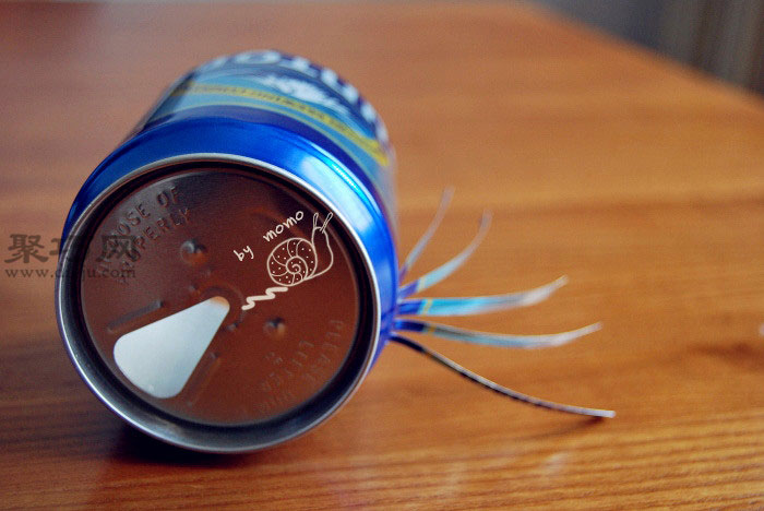 易拉罐手工制作烟灰缸图解