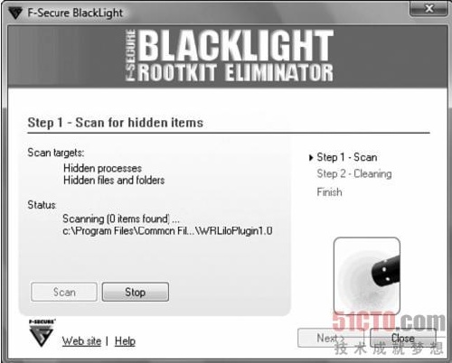 3.2.2 免费的Rootkit扫描软件(组图)