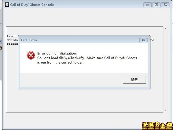 使命召唤10：幽灵Error during initialization的解决方法