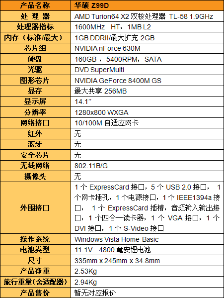 实惠到底!!!华硕Z99D笔记本电脑评测