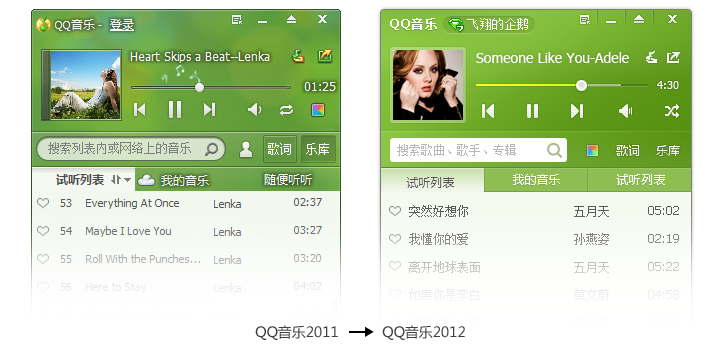 qq音乐2012贺岁版_QQ音乐2012（贺岁版）设计总结 腾讯CDC