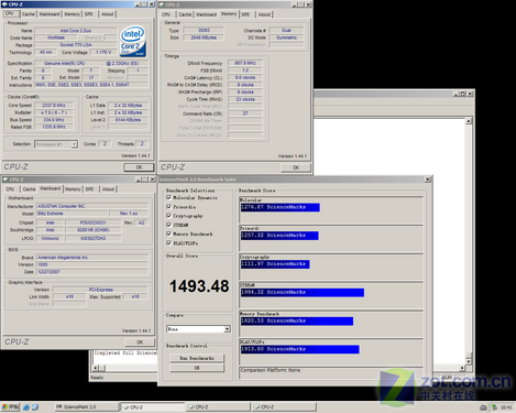 Intel45nm入门级现身 E8100/Q9100首测 