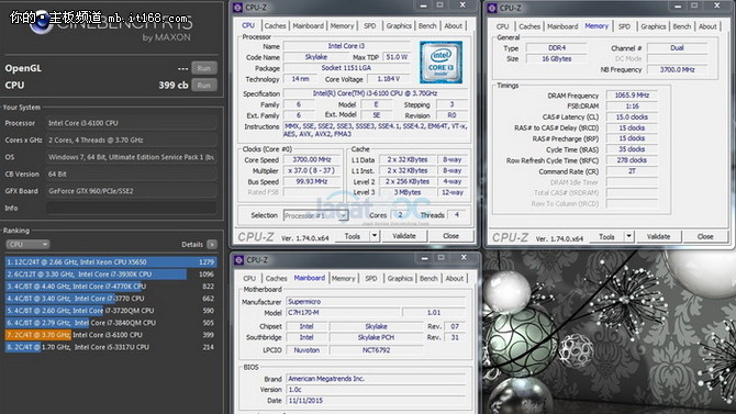 超微主板逆天，Skylake i3可超外频