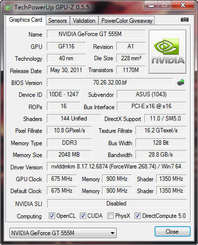 GT555M对决HD6770M 中端领域谁更强?