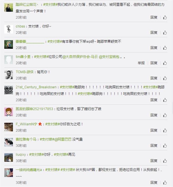 “支付婊”与WP的那点事儿