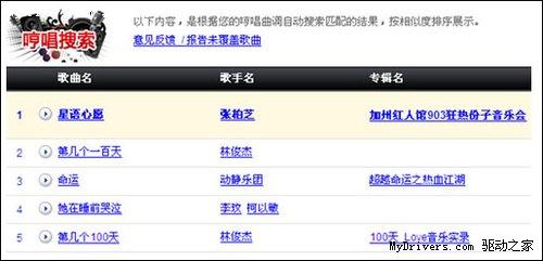 百度MP3哼唱搜索功能上线 通过旋律找歌