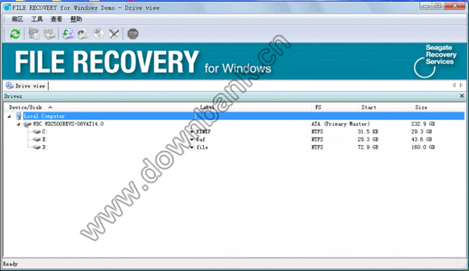 希捷硬盘图片_希捷官网_Seagate FILE RECOVERY(希捷硬盘数据恢复工具) V3.0 中