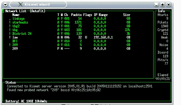 kismet下载_kismet工房_Kismet：一款超强的无线嗅探器(1)