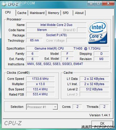g41主板支持哪些cpu_t7200_单核还是双核?关于英特尔T1400之疑问
