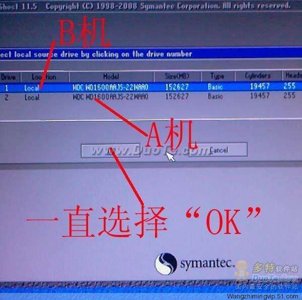 硬盘系统对拷图解?硬盘对拷注意事项?Ghost硬盘对拷图解教程