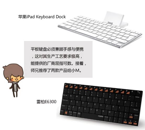 iPad键盘如何选？看雷柏E6300