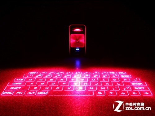 秒杀一切背光 史上最炫虚拟投影键盘评测 