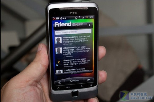 高通侧滑霸气外露 银色HTC Desire Z到货 