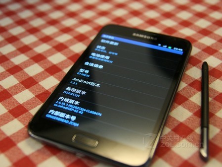 三星 GALAXY NOTE 黑色 界面图 