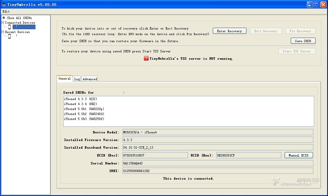 fixrecovery43下载?iphone4无限recovery?recovery刷入工具apk?iOS5.01降级4