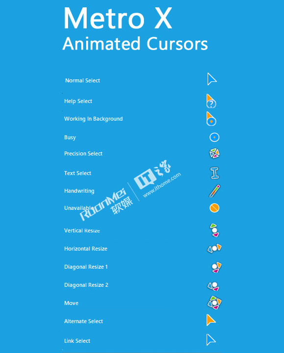 让你的Windows7更Metro的鼠标指针主题包