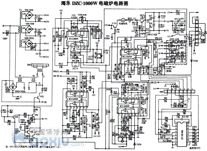 九阳电磁炉电路维修图_九阳电磁大火灶c22-l2s_酒店设备电磁蒸炉
