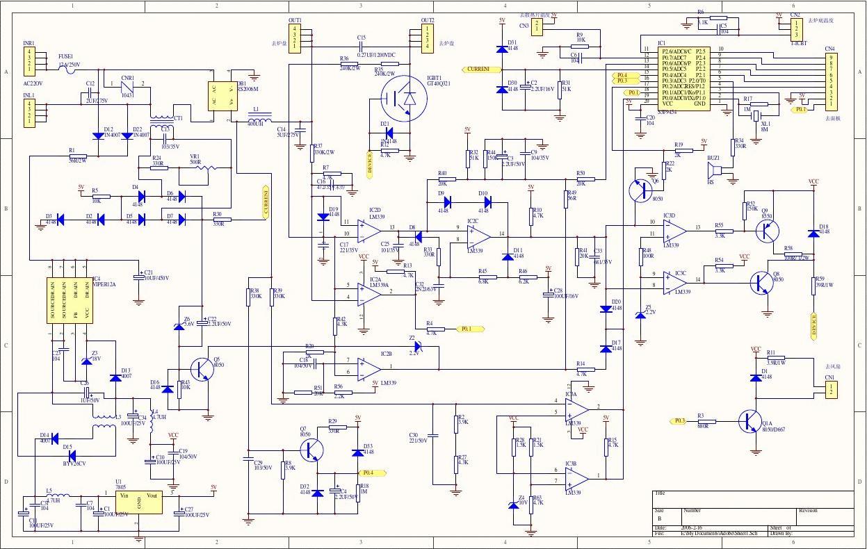 下载半球电磁炉电路图_半球电磁炉电路图zc 20_电磁炉主板电路图讲解