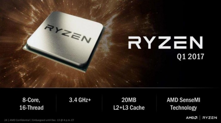 AMD 详解 Zen CPU 与英特尔抗衡