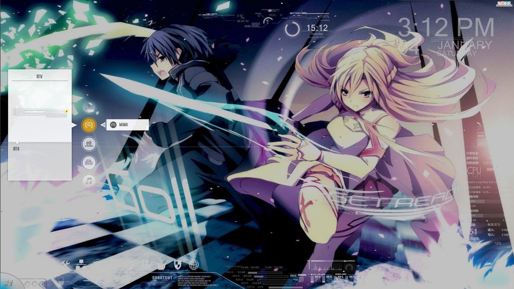 刀剑神域sao主题包_win7刀剑神域操作系统_刀剑神域 win7主题包