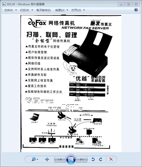 如何让扫描图片文件发送传真更加清晰