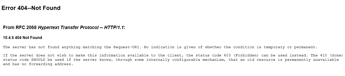 http status 404的原因_http status 404_http status 404错误