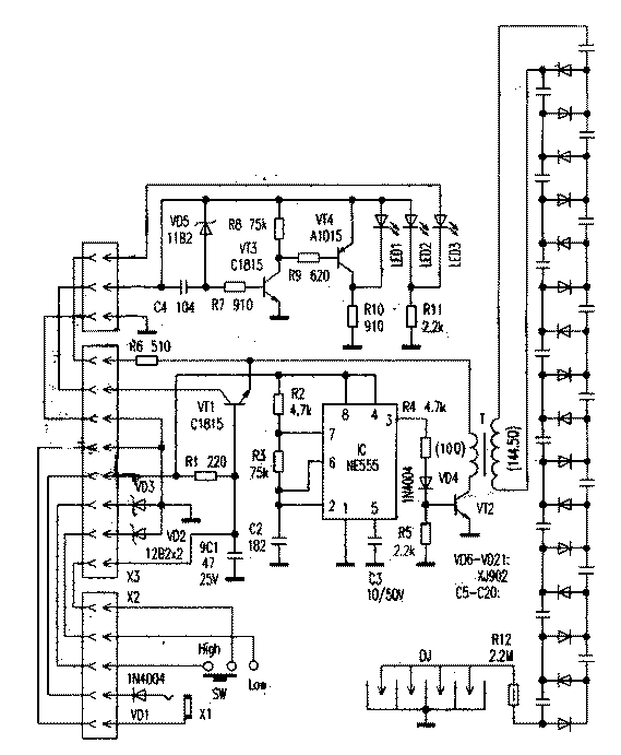 XJ-1000空气清新机电路.bmp