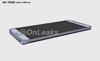 5.7寸2K屏 三星Note5渲染图曝光