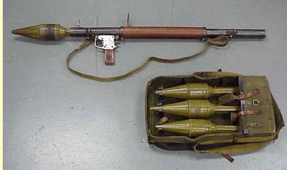 56式40毫米火箭筒_75式105毫米无后坐力炮_中国08式单兵火箭筒