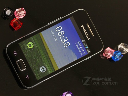 三星 S5830 黑色 正面图 