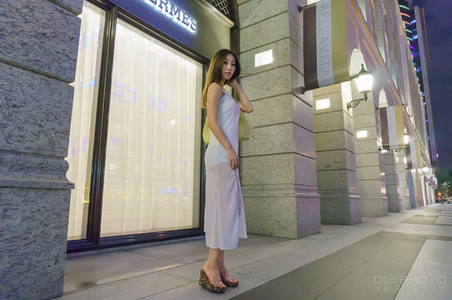 夜间微光环境人像拍摄（使用 Sony NEX-5T 微单）