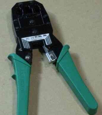 【网线水晶头接法图解】具有8P槽的压线钳一个
