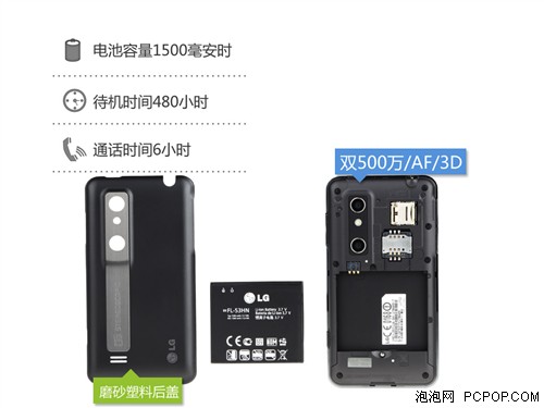 外观有点MAN 裸眼3D手机LG P920评测
