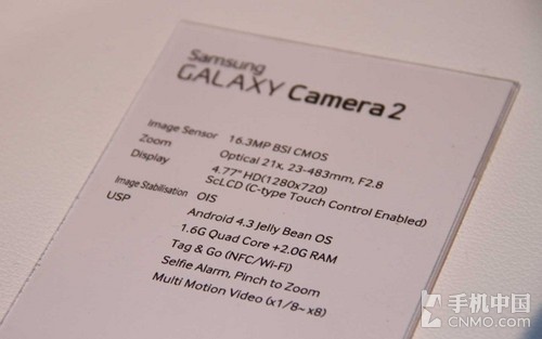 21X光变16MP镜头 GALAXY Cmera 2在美发布
