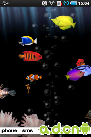 3D海底世界动态壁纸完整版 v2.55_aniPetFalling