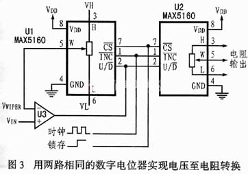 常用数字电位器芯片_数字电位器使用方法_数字电位器