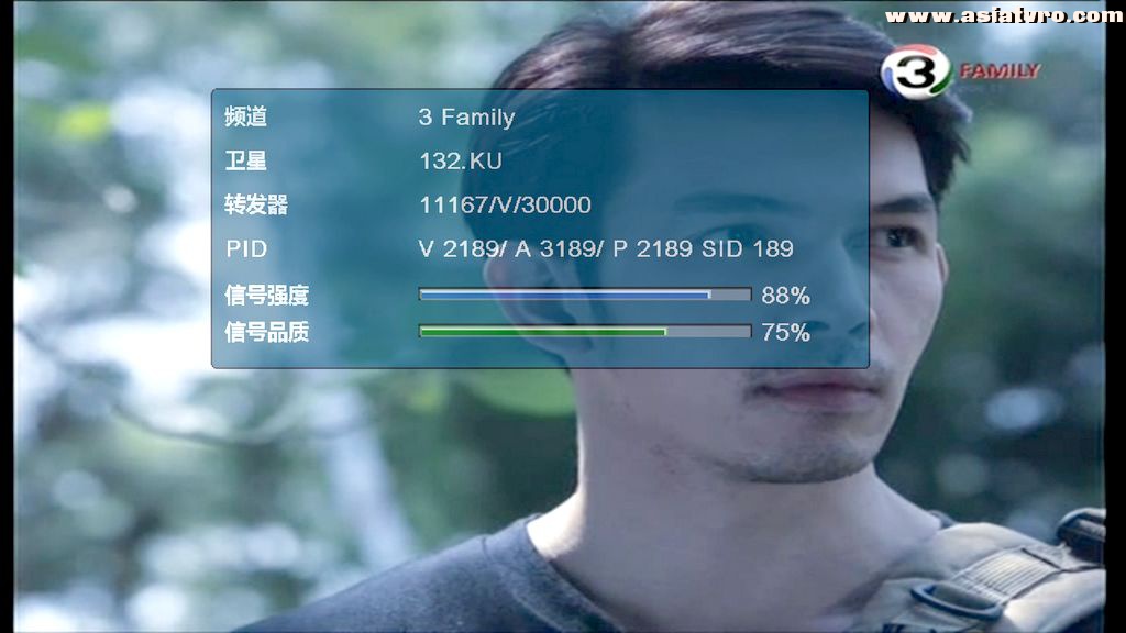 东经132度轨道位置的越南2号卫星Ku频段,3 F