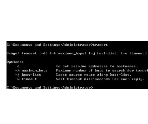nslookup命令详解_tracert命令详解_tracert命令的使用