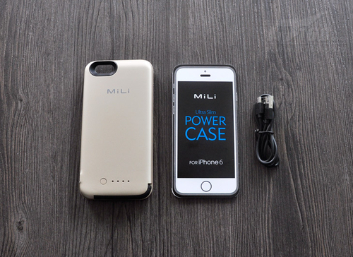 充电保护二合一 MiLi iPhone6背夹电池