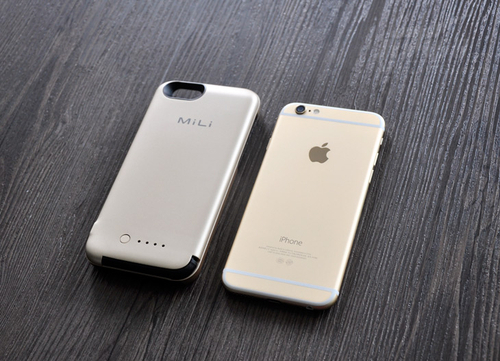 充电保护二合一 MiLi iPhone6背夹电池
